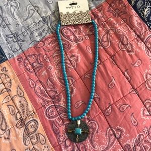 beaded turquoise necklace!